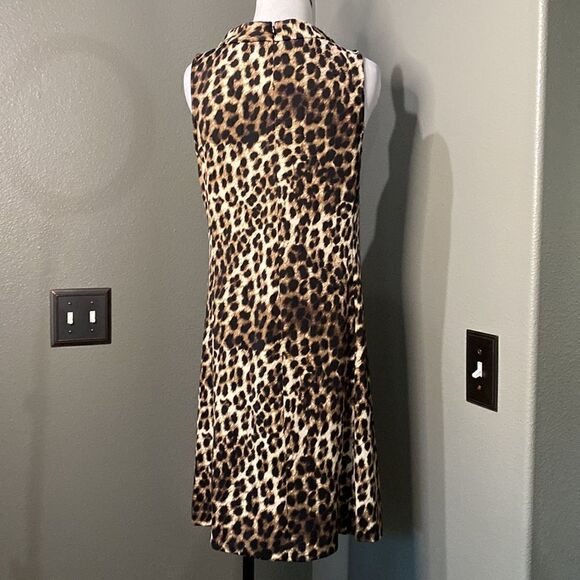 Alfani Sleeveless Leopard Sheath Dress - Picture 5 of 8